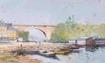 Vue De Seine Artwork by Eugene Galien-Laloue