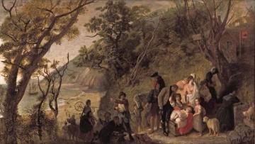 The Deserted Village(1857) Artwork by Joseph Severn