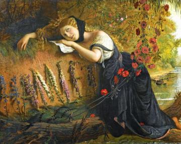 Ophelia, 1860 Artwork by Joseph Severn