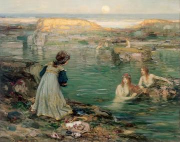 Sea Maidens Artwork by Thomas Bromley Blacklock