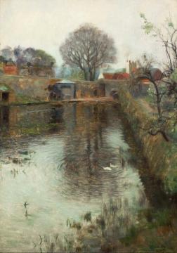 The Mill Stream(1887) Artwork by Thomas Bromley Blacklock