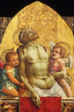 Dead Christ Supported By Two Angels Artwork by Carlo Crivelli