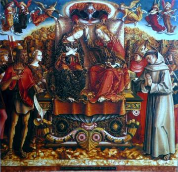 Coronation Of Mary(1493) Artwork by Carlo Crivelli