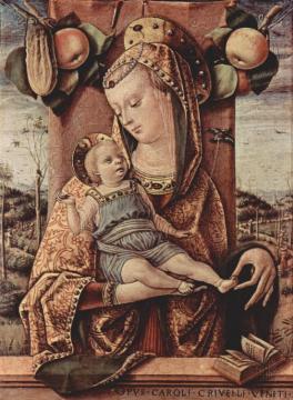 Madonna And Child(1480-1486) Artwork by Carlo Crivelli