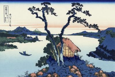 Lake Suwa In The Shinano Province Artwork by Katsushika Hokusai