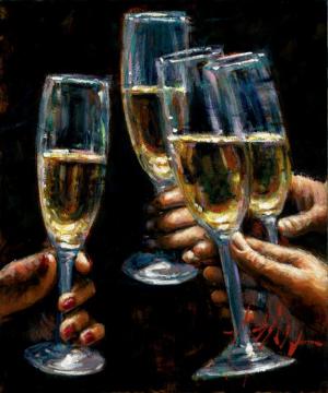 Brindis Con Champagne Artwork by Fabian Perez