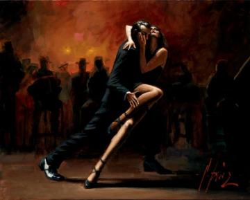 Tango In White Artwork by Fabian Perez