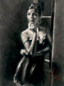At The Door Artwork by Fabian Perez