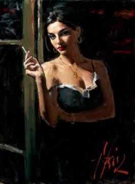 At The Door V Artwork by Fabian Perez