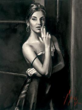 At The Door Viiii Artwork by Fabian Perez