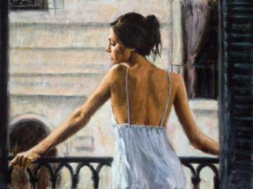 Balcony At Buenos Aires Ii Artwork by Fabian Perez