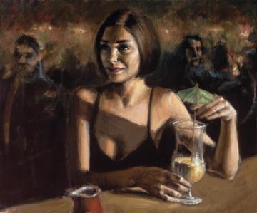 Cocktail In Maui Artwork by Fabian Perez