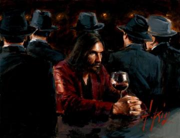 Man At The Bar Iii Artwork by Fabian Perez