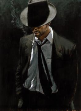 Man In Black Suit Iii Artwork by Fabian Perez