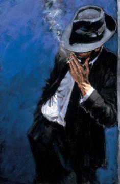 Man In Black Suit Artwork by Fabian Perez