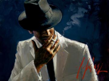 Marcus In White Ii Artwork by Fabian Perez
