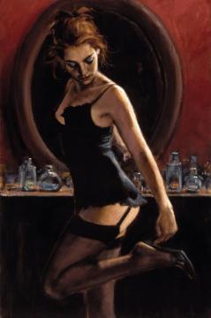Medias Negras Iii Artwork by Fabian Perez