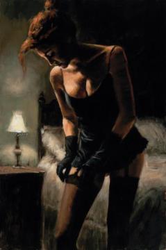 Medias Negras Artwork by Fabian Perez
