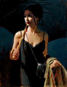 Night Walk Iv Artwork by Fabian Perez