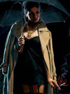 November Rain Ii Marissa Artwork by Fabian Perez