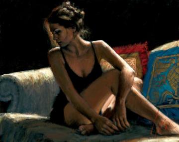 Rojo Y Azul Artwork by Fabian Perez
