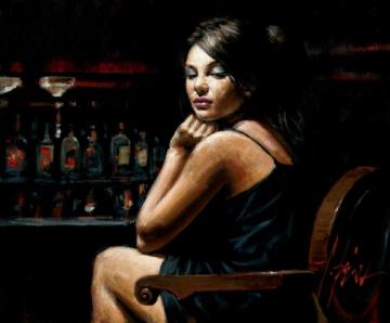 Saba At Las Brujas Iii With Lights Artwork by Fabian Perez