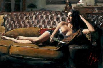Saba With Letter V Artwork by Fabian Perez