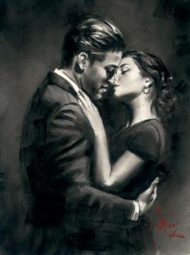 Study For Embrace Vii Artwork by Fabian Perez