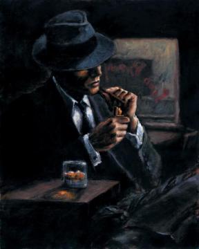 Study For Whiskey At Las Brujas Ii Artwork by Fabian Perez