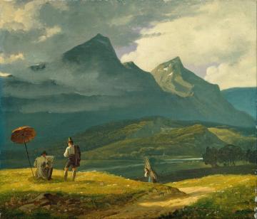 Mountain Landscape Artwork by Wilhelm Bendz