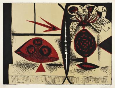 Composition Au Vase De Fleurs Artwork by Pablo Picasso