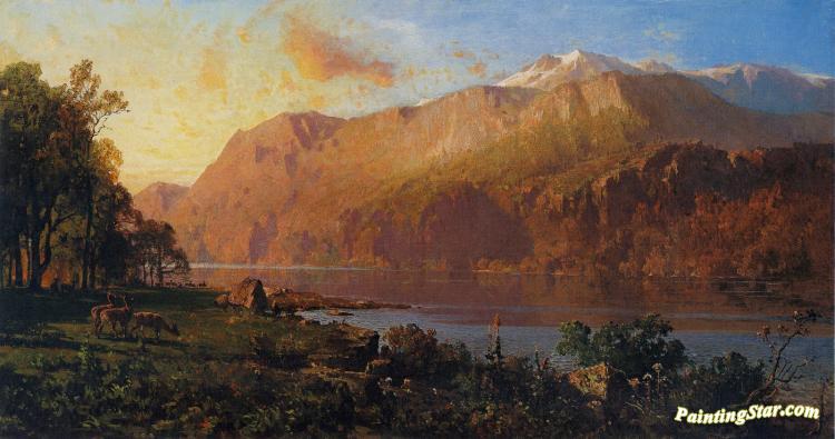 Emerald Lake Near Tahoe 1890-1900 Artwork by Thomas Hill