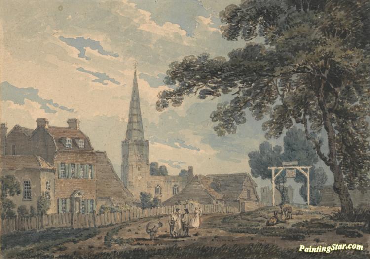 Harrow-on-the-hill,middlesex Artwork by Thomas Girtin