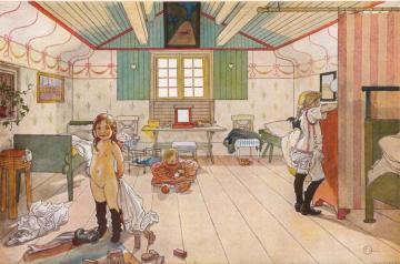 The Small Girls Room Artwork by Carl Larsson