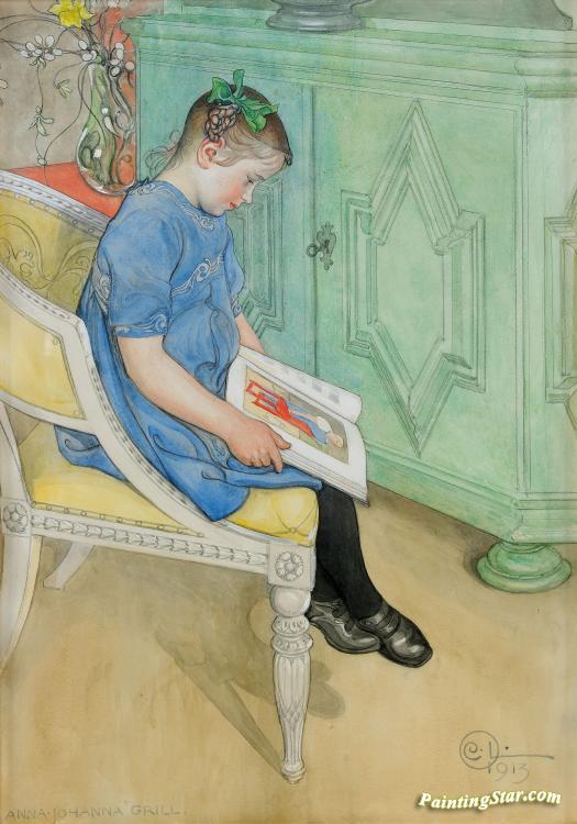 Anna Johanna Ii Artwork by Carl Larsson