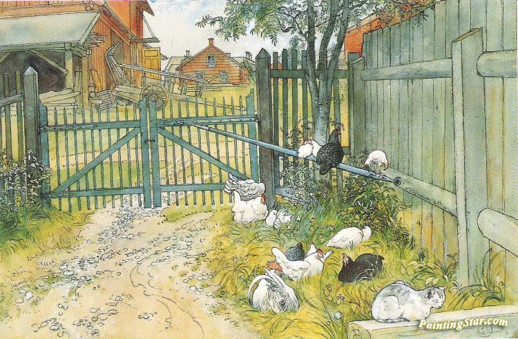 Grinden(1899) Artwork by Carl Larsson