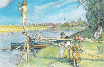 Ett Bra Badstalle(1899) Artwork by Carl Larsson