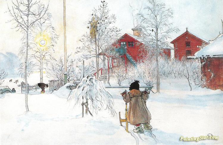 Garden Och Brygghuset(1899) Artwork by Carl Larsson