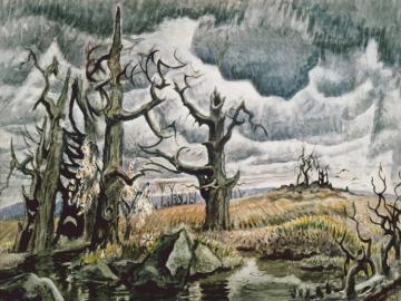 An April Mood Artwork by Charles Burchfield