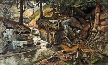 Two Ravines Artwork by Charles Burchfield