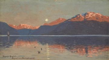 Der Sognefjord Bei Balestrand Artwork by Hans Dahl