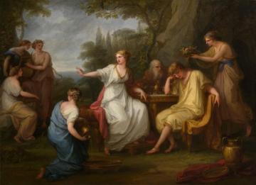 The Sorrow Of Telemachus Artwork by Angelica Kauffmann