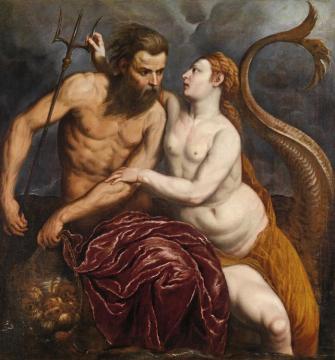 Neptune And Amphitrite Artwork by Paris Bordone