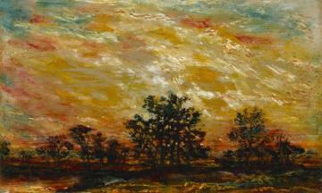 Fire In The Sky Artwork by Ralph Albert Blakelock