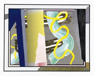 Reflections On Brushstrokes, 1990 Artwork by Roy Lichtenstein