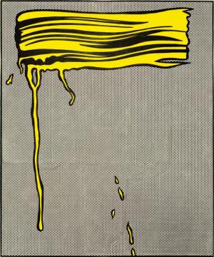 Yellow Brushstroke I, 1965 Artwork by Roy Lichtenstein