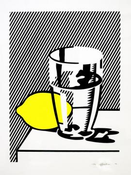 Still Life With Lemon And Glass, 1974 Artwork by Roy Lichtenstein