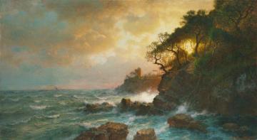 Coast Of Sori Artwork by William Stanley Haseltine