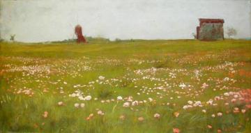 The Campagna Romana With Poppies(1893) Artwork by Giulio Aristide Sartorio