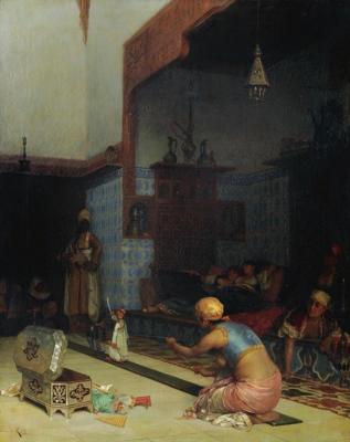 Marionettes In The Harem Artwork by Theodoros Ralli